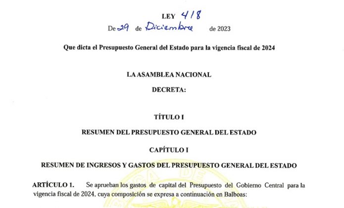 Sancionan Y Publican En Gaceta Oficial La Ley Del Presupuesto General ...